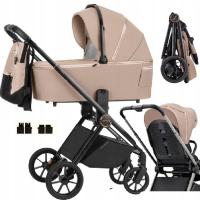 CARRELLO ULTRA LEKKI WÓZEK 2w1 CRL-6525 +Adapteryx2 ANTIQUE BEIGE Beż