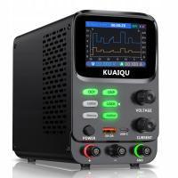 KUAIQU Zasilacz laboratoryjny 30V 10A, Testowanie Mikroprądu, Pamięć Ustawień, Krzywe VA