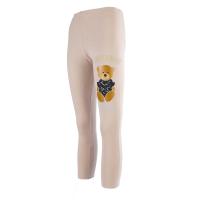 Tup tup legginsy dziecięce długie klasyczne bawełna beżowy (111 cm)