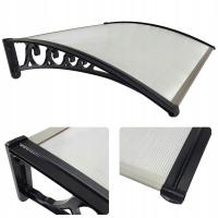 Daszek Nad Drzwi Wejściowe Zadaszenie 120x100 Poliwęglan UV Alu Markiza