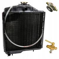 Chłodnica Ursus C-360 C-355 miedziana 4-rzędowa + korek + kranik | 50613030