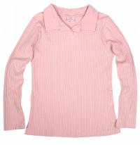 Розовая блузка в полоску воротник 134 CK200