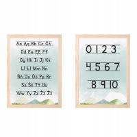 Zestaw 2 plakaty A3 alfabet cyfry góry