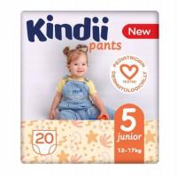 KINDII Pants Junior Pieluchomajtki rozmiar 5, 12-17 kg, 20 sztuk