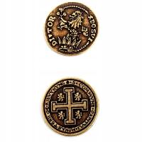 СРЕДНЕВЕКОВАЯ ЗОЛОТАЯ МЕТАЛЛИЧЕСКАЯ МОНЕТА 1 ШТ.