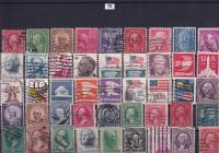 Набор марок на транспортной карте - США красивый классический набор