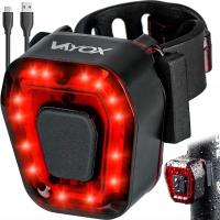 СВЕТОДИОДНЫЙ ЗАДНИЙ ФОНАРЬ ДЛЯ ВЕЛОСИПЕДА, КРАСНЫЙ МОЩНЫЙ ЗАДНИЙ ФОНАРЬ AKU USB VAYOX