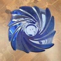 Misa kobaltowa ARC France szkło dekoracyjne vintage 18 cm