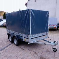 Автомобильный прицеп с брезентом и стойкой Brenderup 2300 TANDEM 302X153