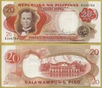 -- FILIPINY 20 PISO nd/ 1969 R P145b UNC