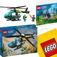 LEGO CITY 60405 HELIKOPTER RATUNKOWY + LEGO 30638 + GRATIS TORBA PREZENT