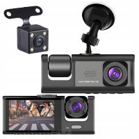 WIDEOREJESTRATOR KAMERA SAMOCHODOWA HD PRZÓD TYŁ 3 KAMERY UBER MENU PL