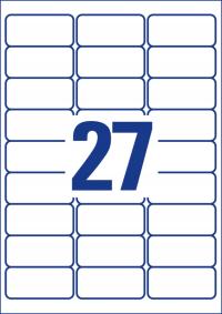 Identyfikator samoprzylepny Avery 20 arkuszy biały