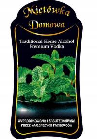 Etykiety samoprzylepne Premium MIĘTÓWKA DOMOWA 10x