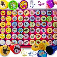 Pieczątki Dla Dzieci Stempelki Stemple Zwierzaki Emotki Kolorowe Zestaw x60