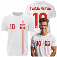 Футболка Euro 2024 футболка Польский с вашим именем и номером
