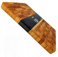 Разделочная доска деревянная штормовая твердая 45x30x4cm толстая большая прочная