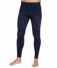 Legginsy Brubeck Merino Wool niebieski