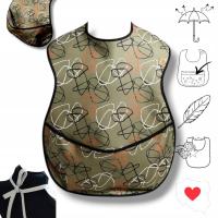 nieprzemakalny śliniak z kieszonką dla niepełnosprawnych do karmienia