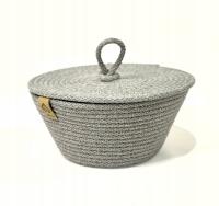 BAWEŁNIANY KOSZ DO DOMU NA BIELIZNĘ INNE RZECZY RĘCZNE WYKONANIE HANDMADE