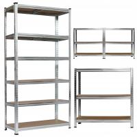 REGAŁ METALOWY DO GARAŻU SPIŻARNI PIWNICY SOLIDNY 900kg 6 PÓŁEK 222x90x40cm