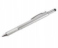 Długopis metalowy ma śrubokręty poziomica miarka metrówka waserwaga