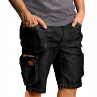 Шорты рабочие брюки короткие джинсы стрейч эластичные удобные сильные
