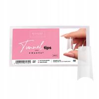 TIPSY TUNELOWE do przedłużania paznokci KWADRAT Mistero Milano 504szt.