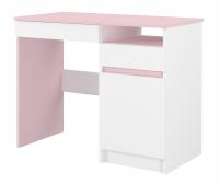 Детский стол для детей N40 BABY BOO белый гладкий розовый