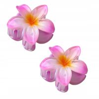 Spinka klamerka do włosów mini kwiat ombre klamra hawajska zestaw 2 szt.