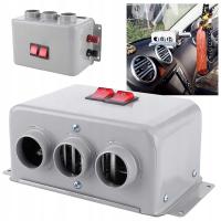 GRZEJNIK 12V 500-800W SAMOCHODOWY POSTOJOWY 3 WYLOTY AUTO BUS KAMPER