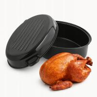 BRYTFANNA emaliowana do pieczenia z grilem DUŻA brytfanka z pokrywą Tadar