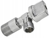 Угловой запорный шаровой клапан 1/2 x 3/8 соединительный регулирующий клапан