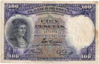 6.Hiszpania, 100 Peset 1931, P.83, St.3+