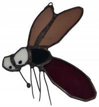 Komar owad szkło witrażowe zawieszka dekoracja prezent