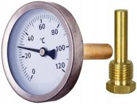 Дисковый термометр 1/2 задний котел 63 мм 120 ° C съемный для гриля коптильни