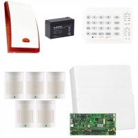 KOMPLETNY PRZEWODOWY ZESTAW ALARMOWY PARADOX SPECTRA DO DOMU 5 CZUJEK RUCHU