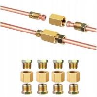4x латунная муфта тормозной магистрали со стальными наконечниками M10x1