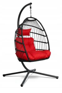 Fotel wiszący ogrodowy kokon huśtawka ELDEN Salvio antywywrotny do 150kg