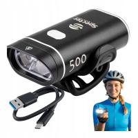 Lampa Rowerowa USB C Wodoodporna XPG500 500 lm Przednia Oswietlenie Prezent