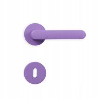 klamka ONE C22 FIOLETOWY z rozetą na klucz