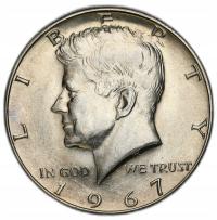 USA. 1/2 dolara 1967 Kennedy - SREBRO