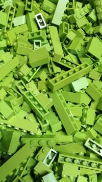 066na LEGO зеленый оливковый кирпич 0,1 кг микс 1x1 100 г