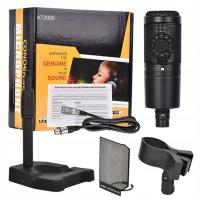 Однонаправленный микрофон с подставкой для игровых музыкальных подкастов