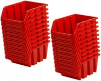 20X POJEMNIK MAGAZYNOWY KUWETA FEINZ 115x80x60 CZERWONY DO ZAWIESZENIA