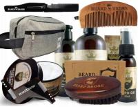 Мужской набор для бороды эфирное масло шампунь кондиционер щетка крем сумка для бороды