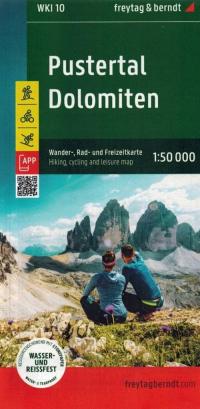 PUSTERTAL DOLOMITEN CORTINA D'AMPEZZO MAPA WODOODPORNA WKI 10 + ETUI FB