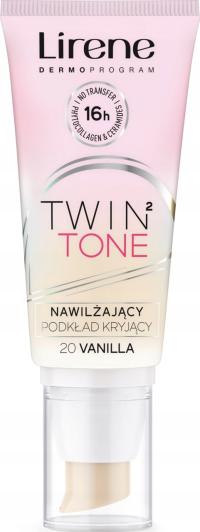 LIRENE TWIN TONE NAWILŻAJĄCY PODKŁAD KRYJĄCY FLUID nr 20 VANILLA