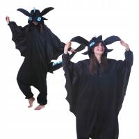 Piżama Onesie Kigurumi Przebranie Szczerbatek Niebieski M: 155 - 165cm