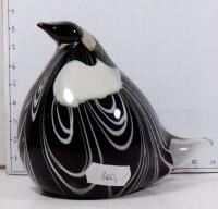 О46. ФИГУРКА ЧЕРНЫЙ ПИНГВИН ВЕНЕЦИАНСКОЕ СТЕКЛО МУРАНО